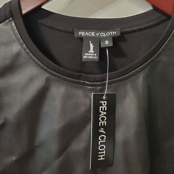 BNWT Peace of Cloth Robyn Long Sleeve Crew - Mixed Media Top Sz Small - Picture 3 of 7